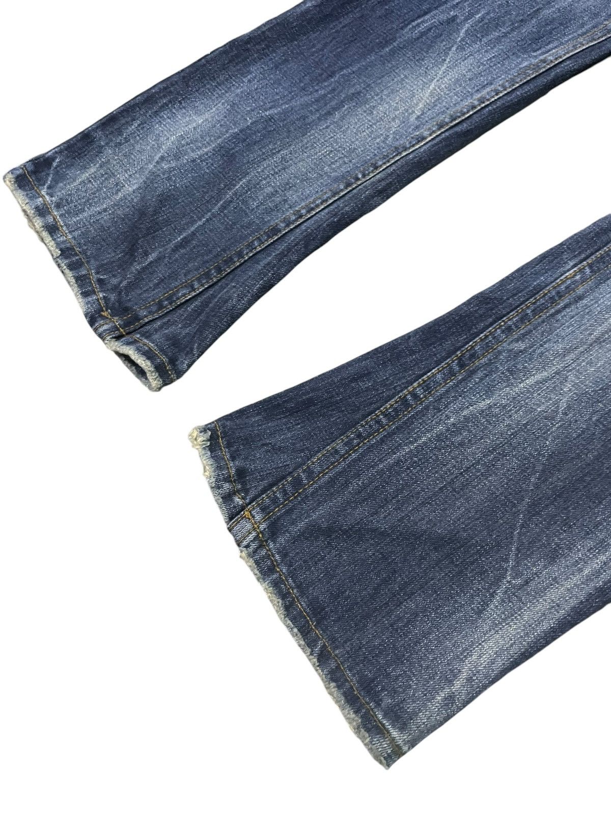 If Six Was Nine × LOWBOX × Le Grande Bleu (L.G.B.) Pure Paradise Japan Rhinestones Mens Flare Claw Mark Jeans Size US 32 / EU 48 - 11 Thumbnail