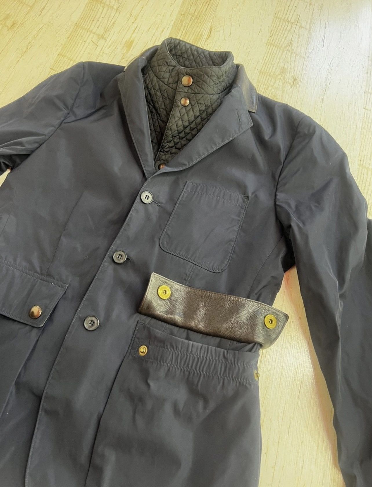 Burberry Burberry Lightweight Jacket Blazer Navy Removable Liner Size US S / EU 44-46 / 1 - 7 Thumbnail