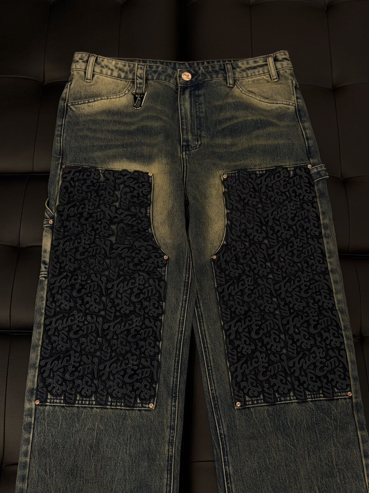 Other Fuck EM Denim Pants Dark Blue Size (36) Size US 36 / EU 52 - 4 Thumbnail