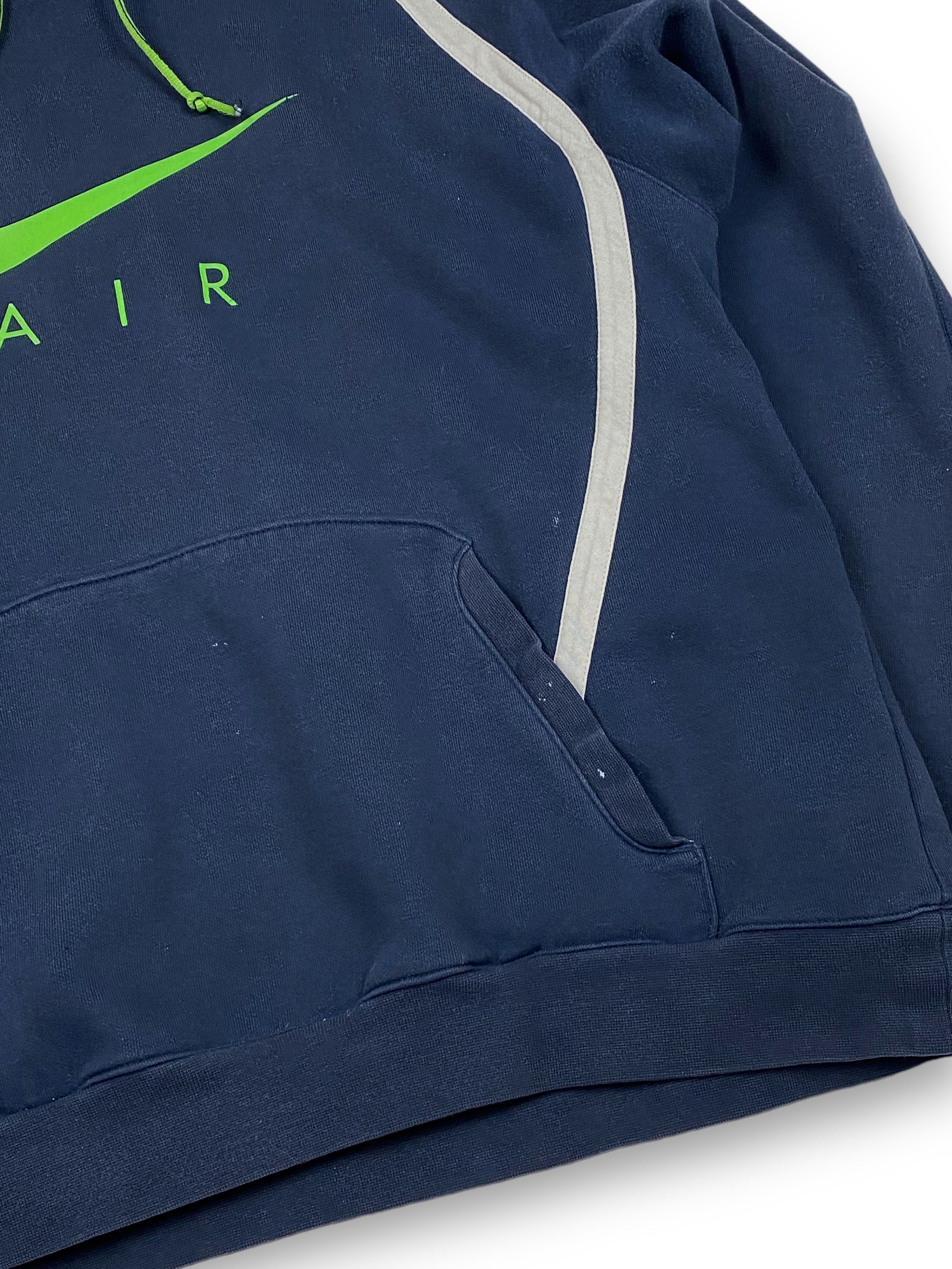 Nike Vintage NIKE AIR Navy Big Logo Hoodie M764 Size US L / EU 52-54 / 3 - 8 Thumbnail