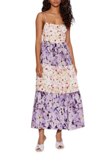 Desigual VEST ESTRELLA S Floral Sleeveless Midi Dress 89009 Size S / US 4 / IT 40 - 1 Thumbnail