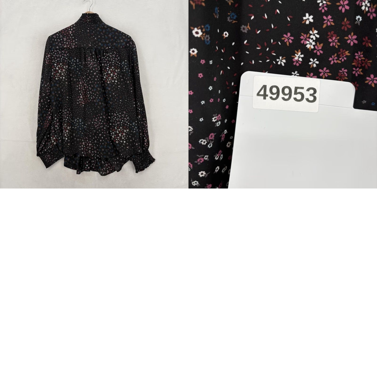 Torrid Torrid Blouse Womens 2X Black Floral Mock Neck Button Front Tunic Top NWT Sheer Plus Size Sleeves Balloon Sleeve Casual Size XXL / US 16-18 / IT 52-54 - 9 Thumbnail