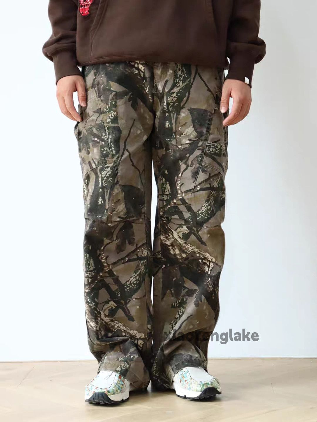 Vintage zx Military outdoor tactical loose baggy cargo camo pants Size US 34 / EU 50 - 3 Thumbnail