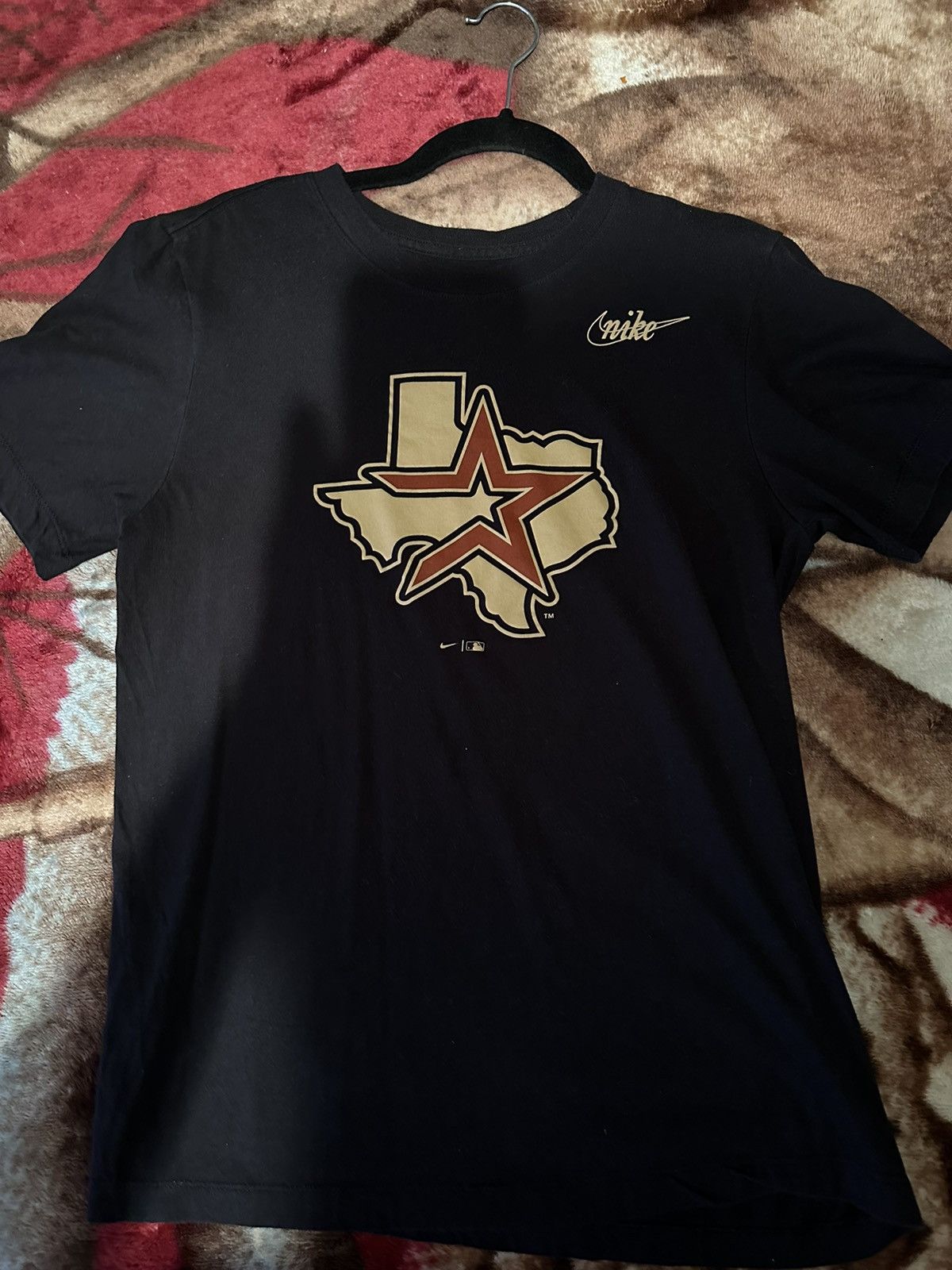MLB × Nike Nike Men’s Houston Astros Cooperstown Logo Shirt SMALL Size US S / EU 44-46 / 1 - 4 Thumbnail