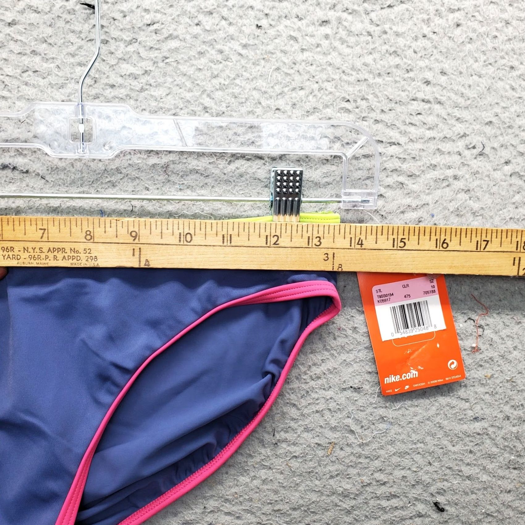 Nike Nike Bikini Bottom Women's 10 Multicolor Nylon Swimwear Piped Trim Embroidered Logo Bottoms Size 32" / US 10 / IT 46 - 3 Thumbnail