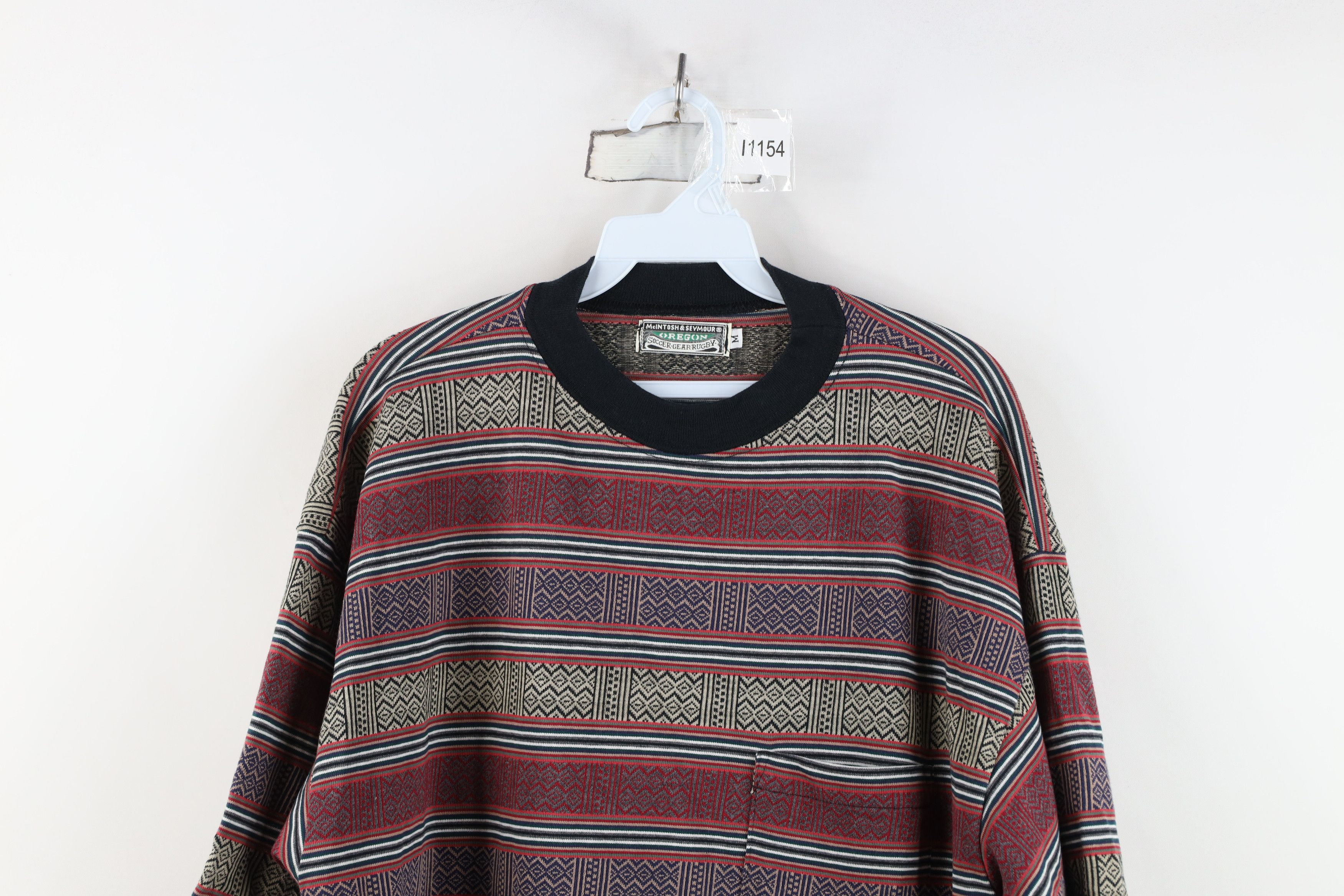 Vintage Vintage 90s Streetwear Striped Knit Surf T-Shirt USA Size US M / EU 48-50 / 2 - 2 Thumbnail