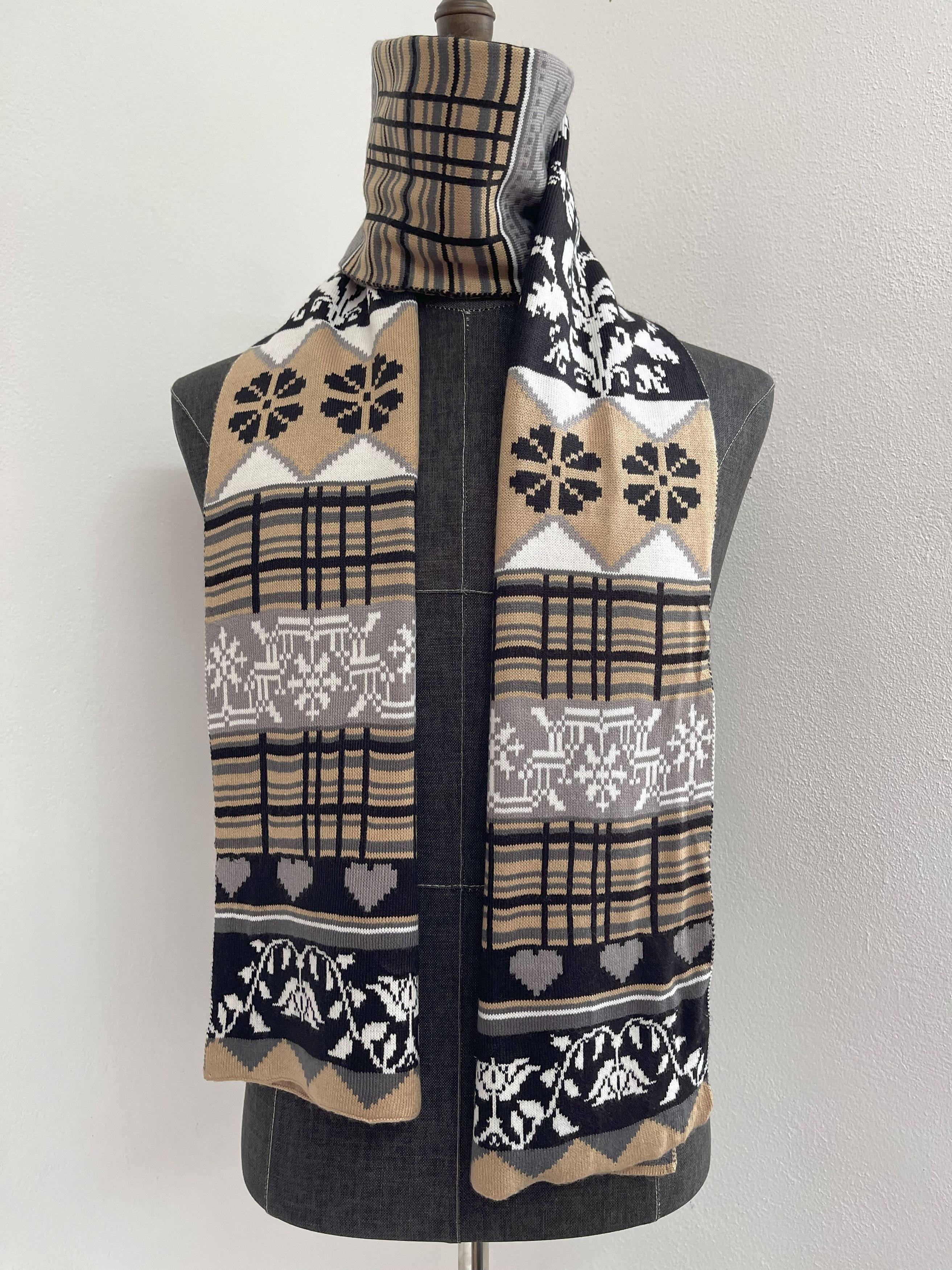 Vintage Unknown Nice Design Scarf / Muffler - 6099 Size ONE SIZE - 1 Thumbnail