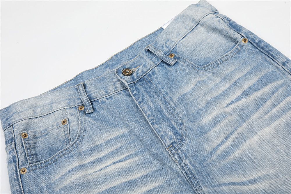 Vintage Light-Wash Gradient Distressed Flared Jeans Size US 32 / EU 48 - 3 Thumbnail