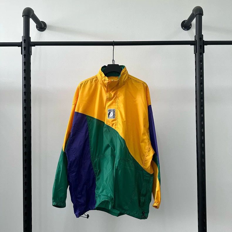 Balenciaga Colorblock Nylon Pullover Jacket Size US M / EU 48-50 / 2 - 1 Thumbnail