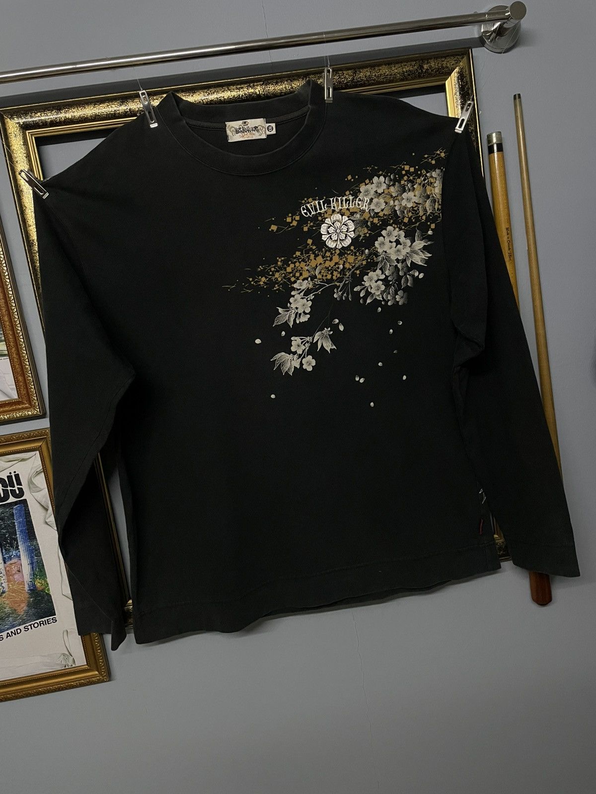 Designer × Japanese Brand × Vintage Vintage 1990s Japan Designer Karakuri Sukajan Embroidery Tee Size US L / EU 52-54 / 3 - 7 Thumbnail