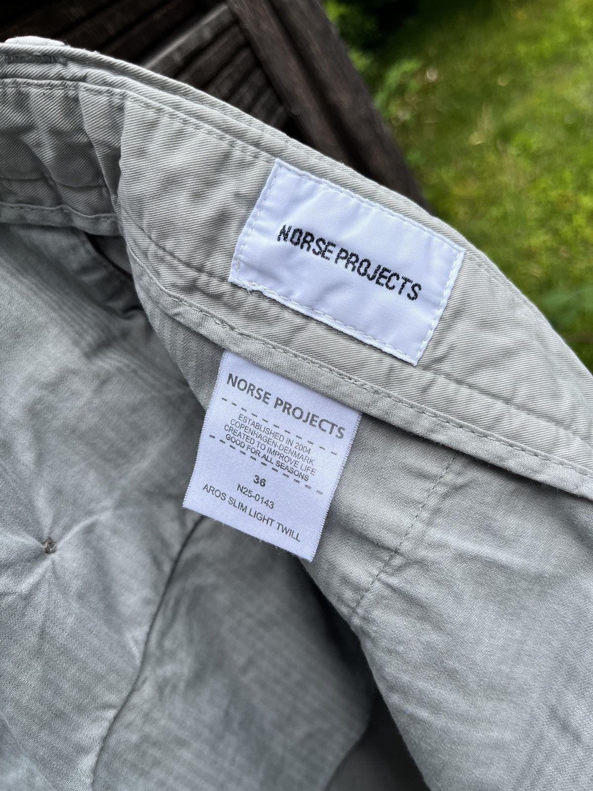 Norse Projects 🔴 NORSE PROJECTS AROS SLIM LIGHT TWILL Size US 36 / EU 52 - 10 Thumbnail