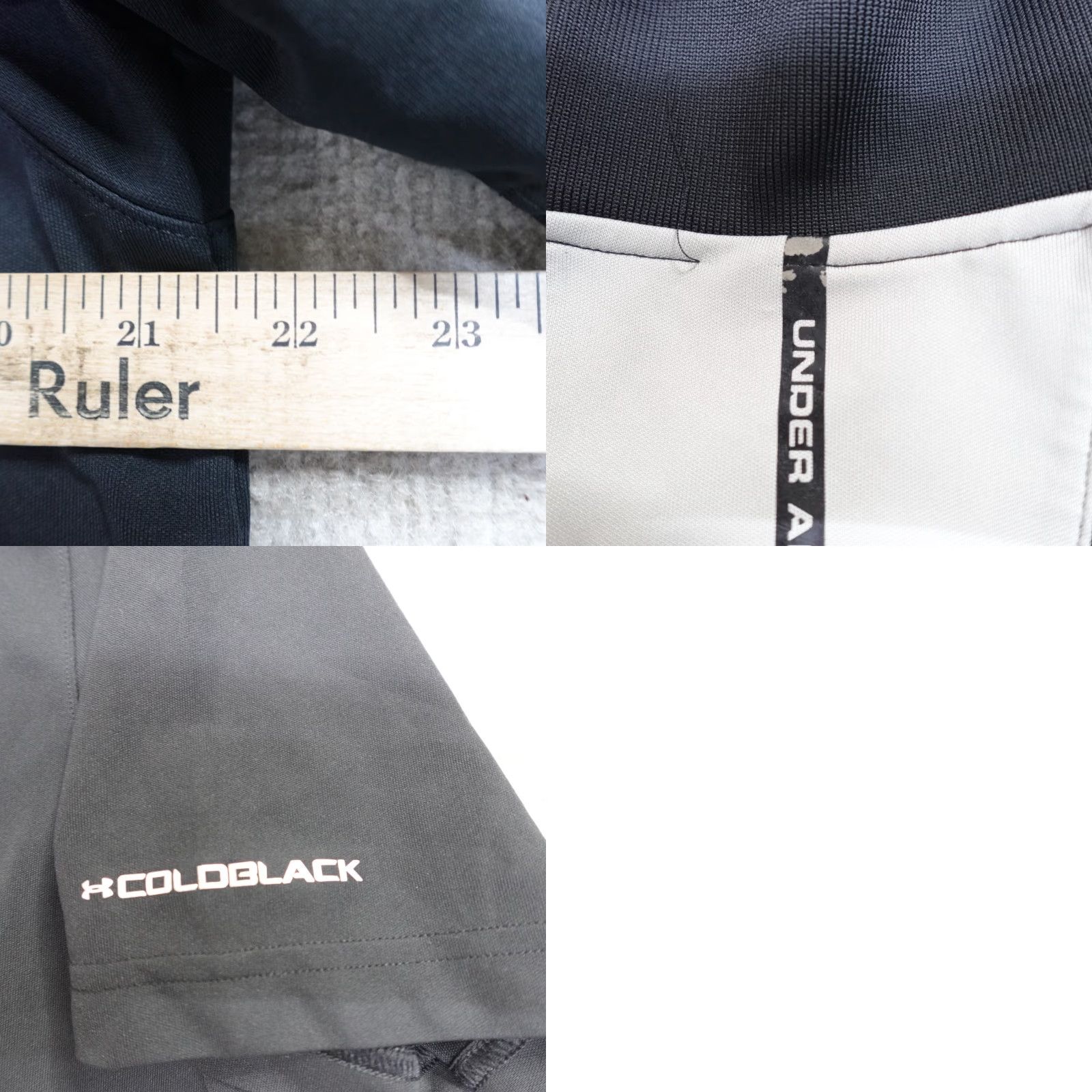 Under Armour Under Armour Polo Black Large Performance ColdBlack Polo Men's L Black Polo Short Sleeve Solid Breathable Golf HeatGear Regular Mens Size US L / EU 52-54 / 3 - 8 Thumbnail