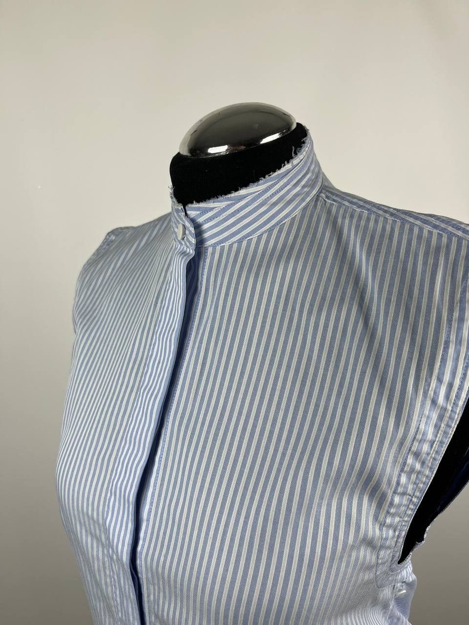 Helmut Lang Helmut Lang Striped Cotton Sleeveless Shirt Blouse Size S / US 4 / IT 40 - 7 Thumbnail