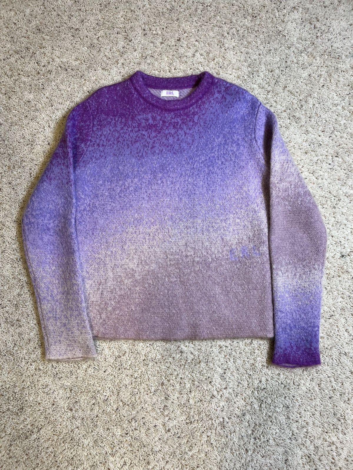 ERL ERL purple gradient mohair sweater Size US S / EU 44-46 / 1 - 1 Thumbnail
