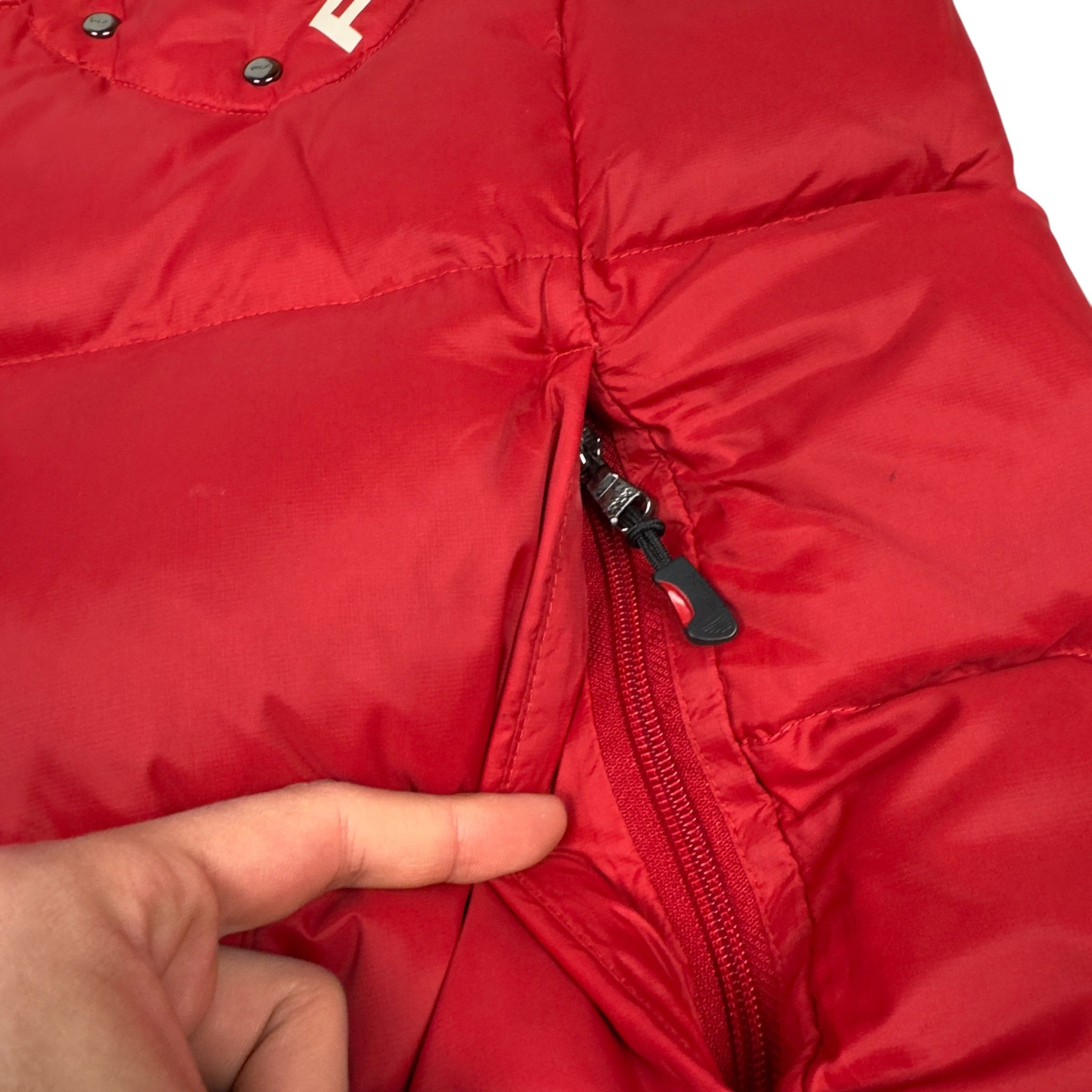 Ralph Lauren × Vintage Ralph Lauren Men's Red Mock Neck Full Zip Puffer Vest Large Size US L / EU 52-54 / 3 - 3 Thumbnail