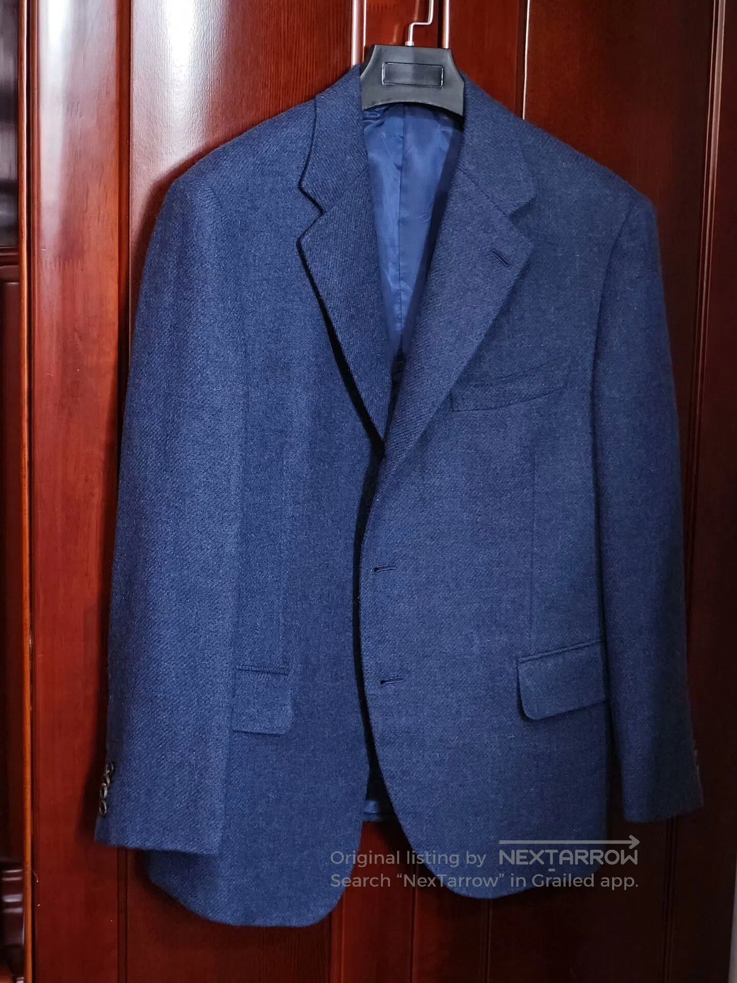 Japanese Brand British Moon Tweed Custom Suit Jacket. Size US L / EU 52-54 / 3 - 1 Thumbnail