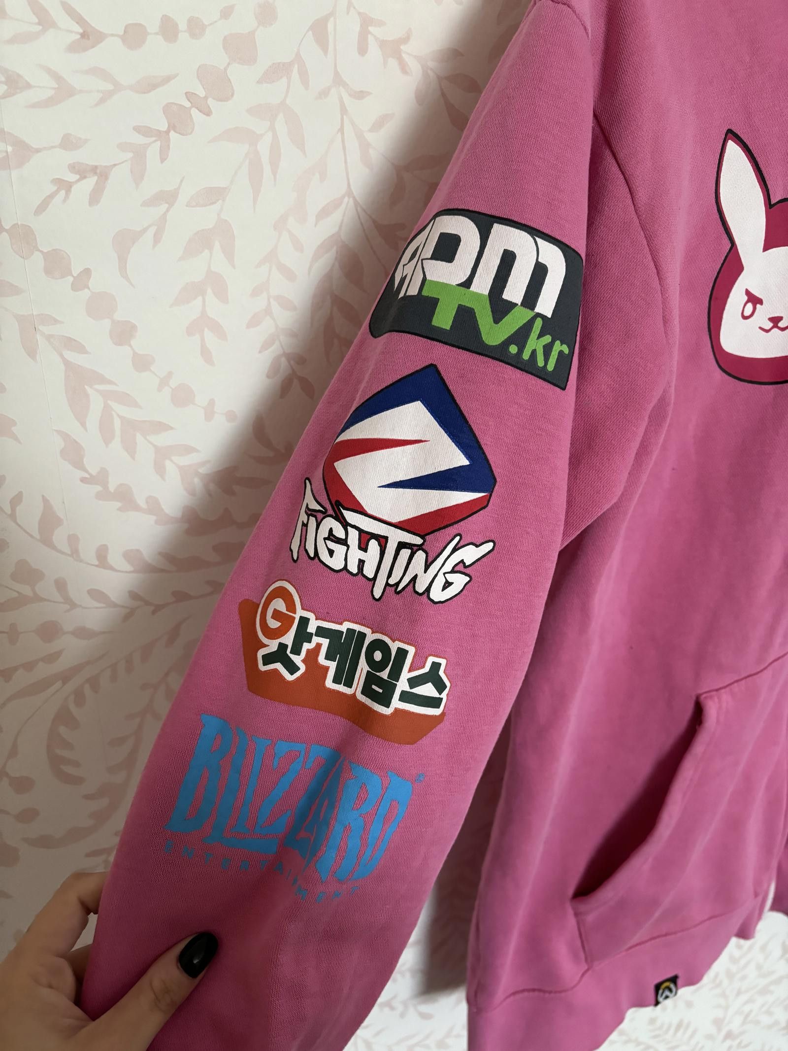 Designer D.Va Overwatch Zip-Up Hoodie - Pink Size L / US 10 / IT 46 - 5 Thumbnail