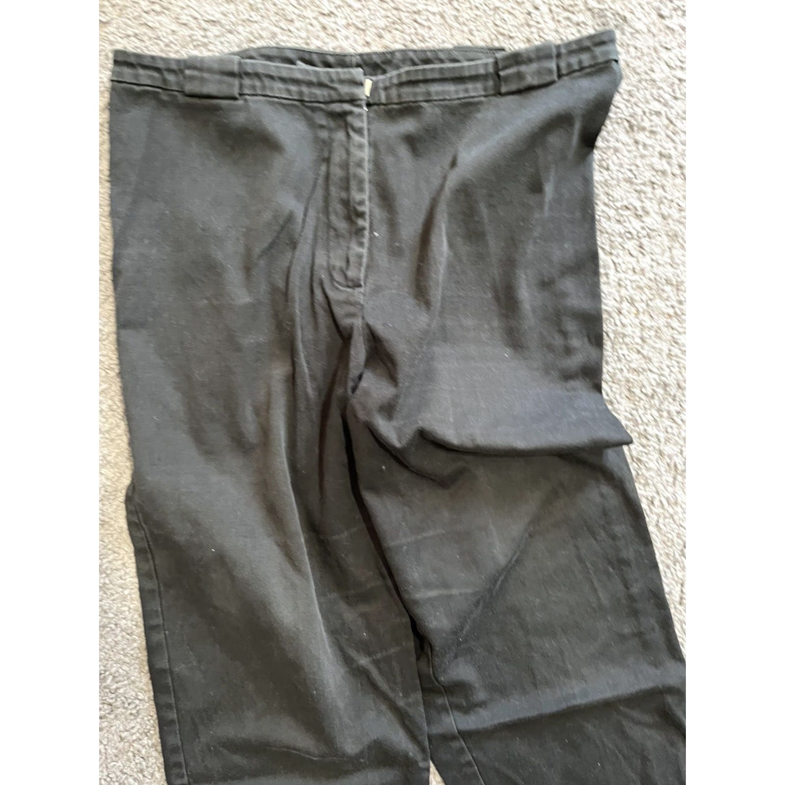 Ann Taylor Ann Taylor LOFT Pants Dress Pants 12 Black Boot Cut Stretch Women Size 34" / US 12 / IT 48 - 2 Thumbnail