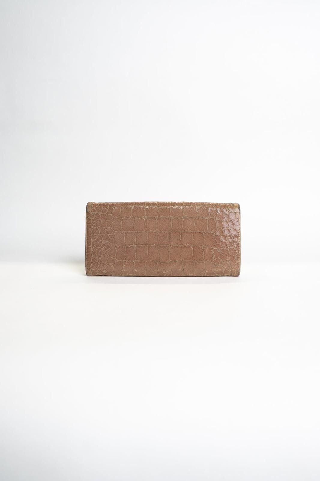 Miu Miu 00's Miu Miu Crocodile-Embossed Leather Long Wallet Size ONE SIZE - 2 Thumbnail