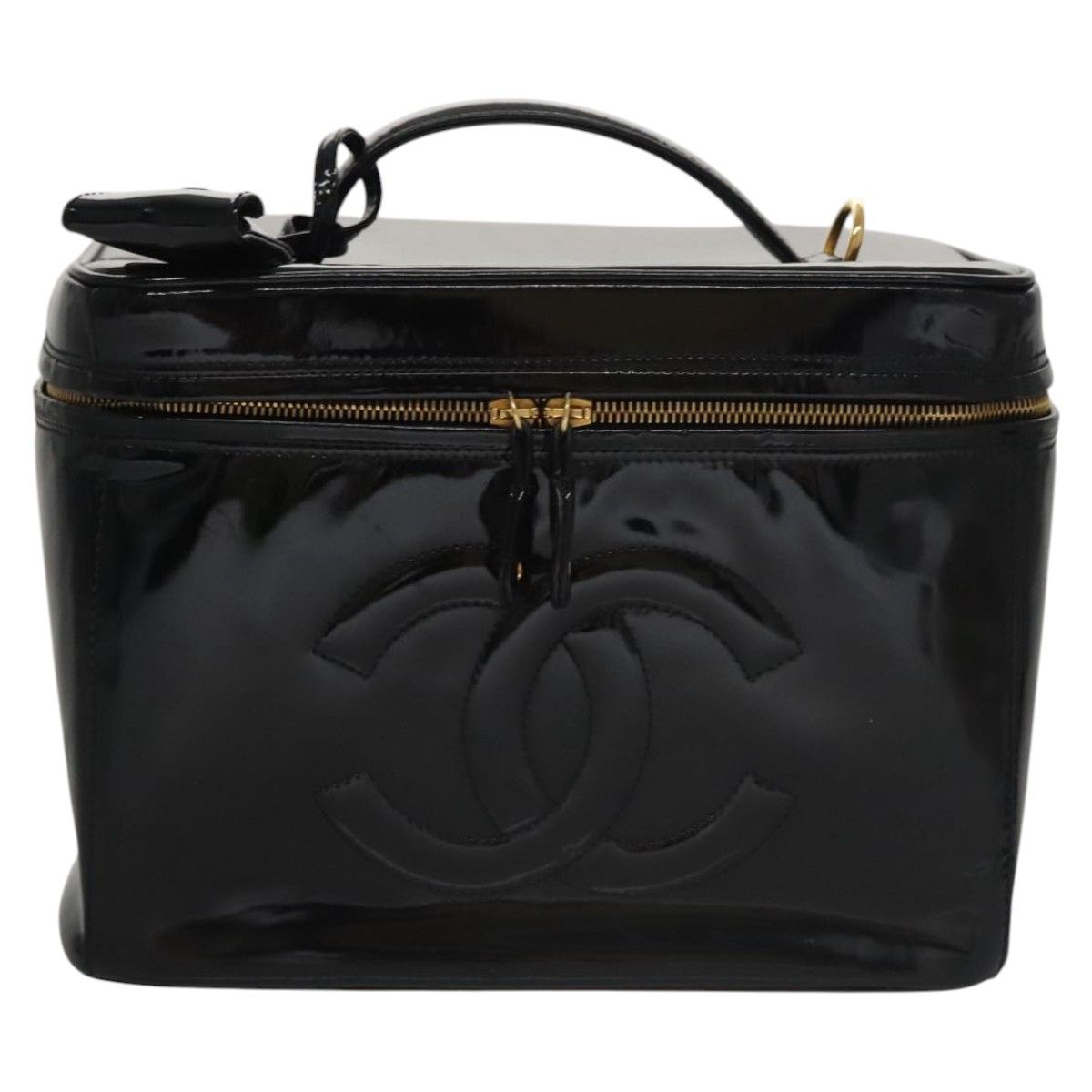 Chanel Vanity Black Patent Leather Clutch Bag (Pre-Owned) Size ONE SIZE - 1 Thumbnail