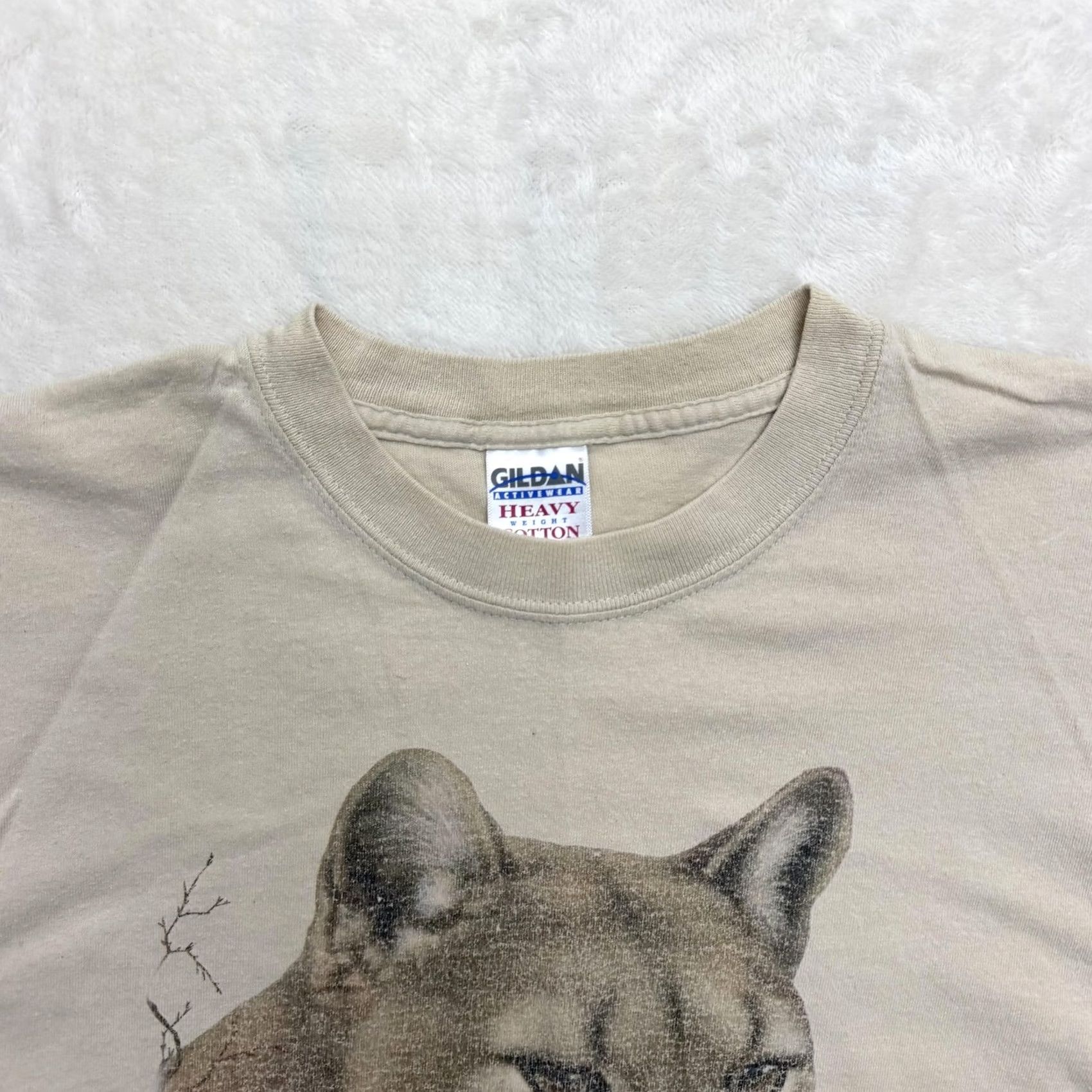 Gildan Tampa's Lowry Park Zoo Gildan Shirt Mens Medium Beige Cougar Graphic Tee Size US M / EU 48-50 / 2 - 2 Thumbnail