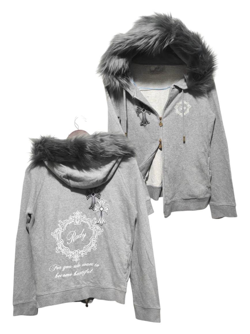 Hysteric Glamour Rady Double Zip Fur Hoodie if6was9 LGB style Size M / US 6-8 / IT 42-44 - 1 Thumbnail