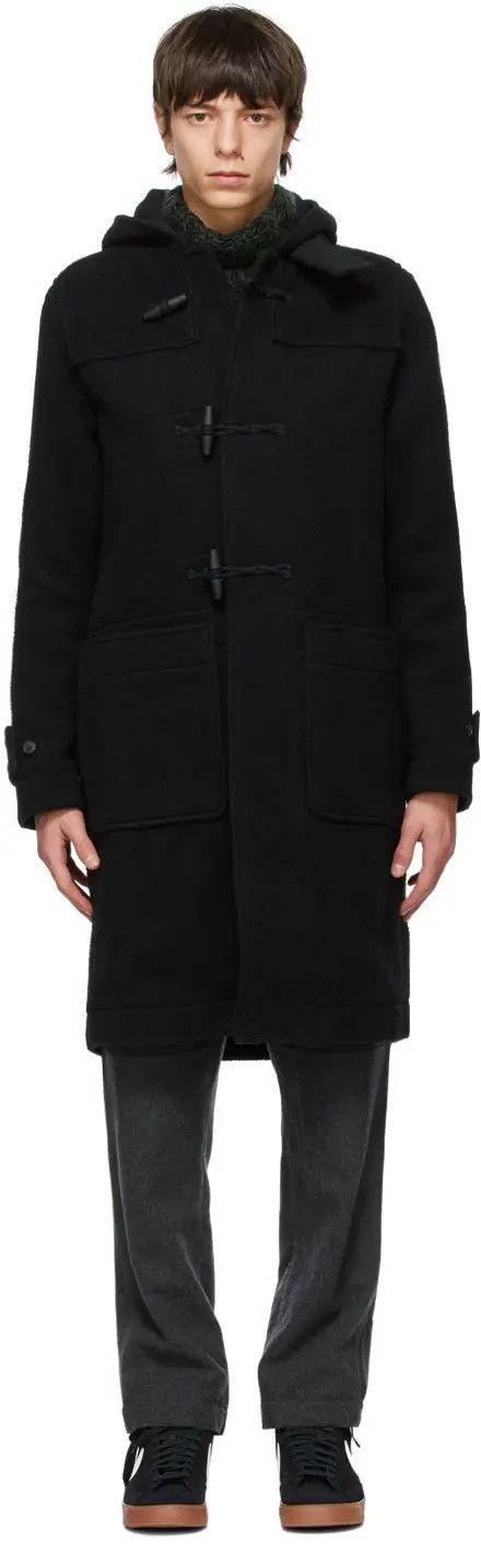 Our Legacy $875 - 50/L - Brushed Wool Coat - Black Size US L / EU 52-54 / 3 - 2 Thumbnail