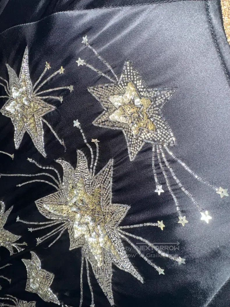 Saint Laurent Paris Saint Laurent Paris Black Sequin Beaded Embroidered Jacket Size US S / EU 44-46 / 1 - 4 Thumbnail