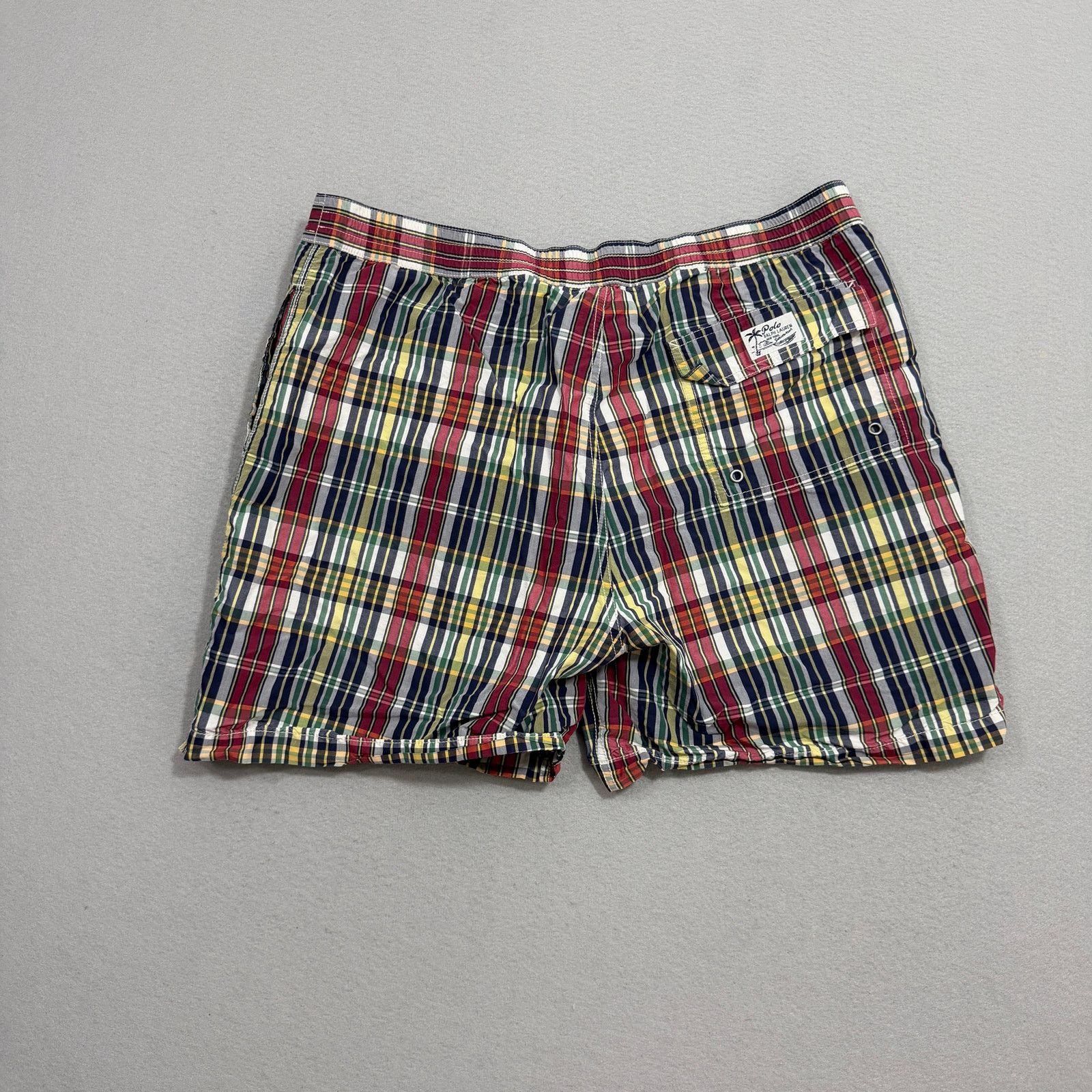 Polo Ralph Lauren Vintage Polo Ralph Lauren Plaid Swim Trunks 2XL Plaid Size US 38 / EU 54 - 10 Thumbnail