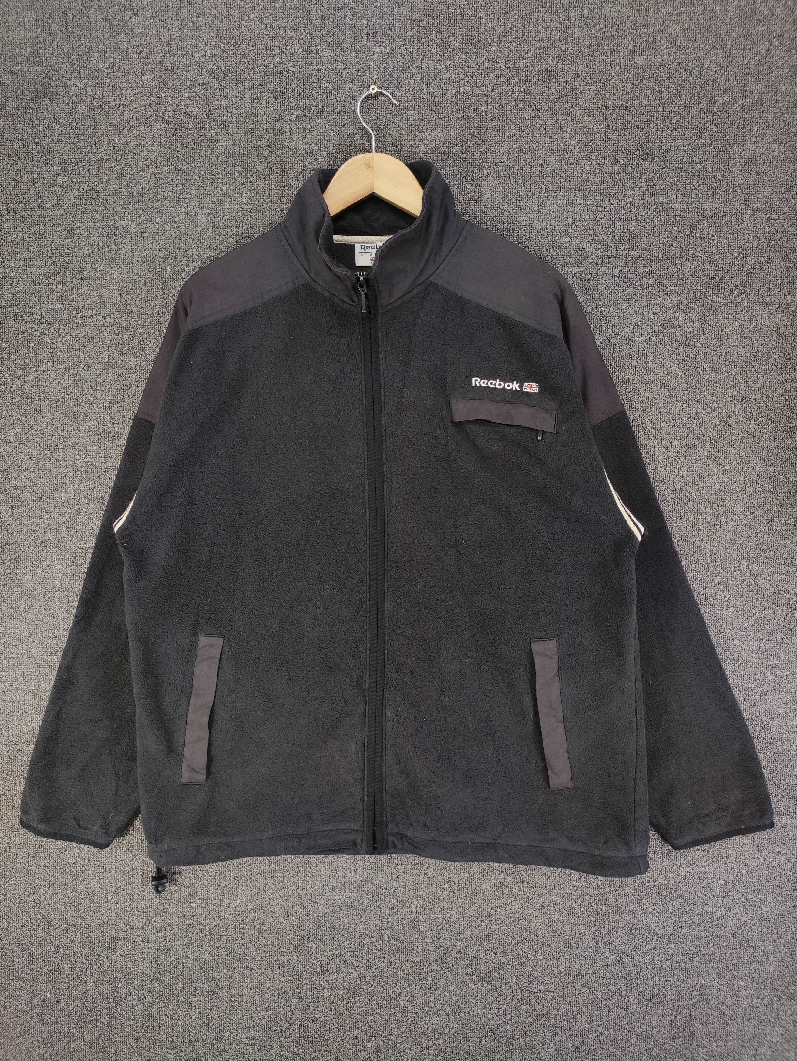 Reebok Vintage Reebok Classic Fleece Sweater Jacket Zipper Size US L / EU 52-54 / 3 - 1 Thumbnail