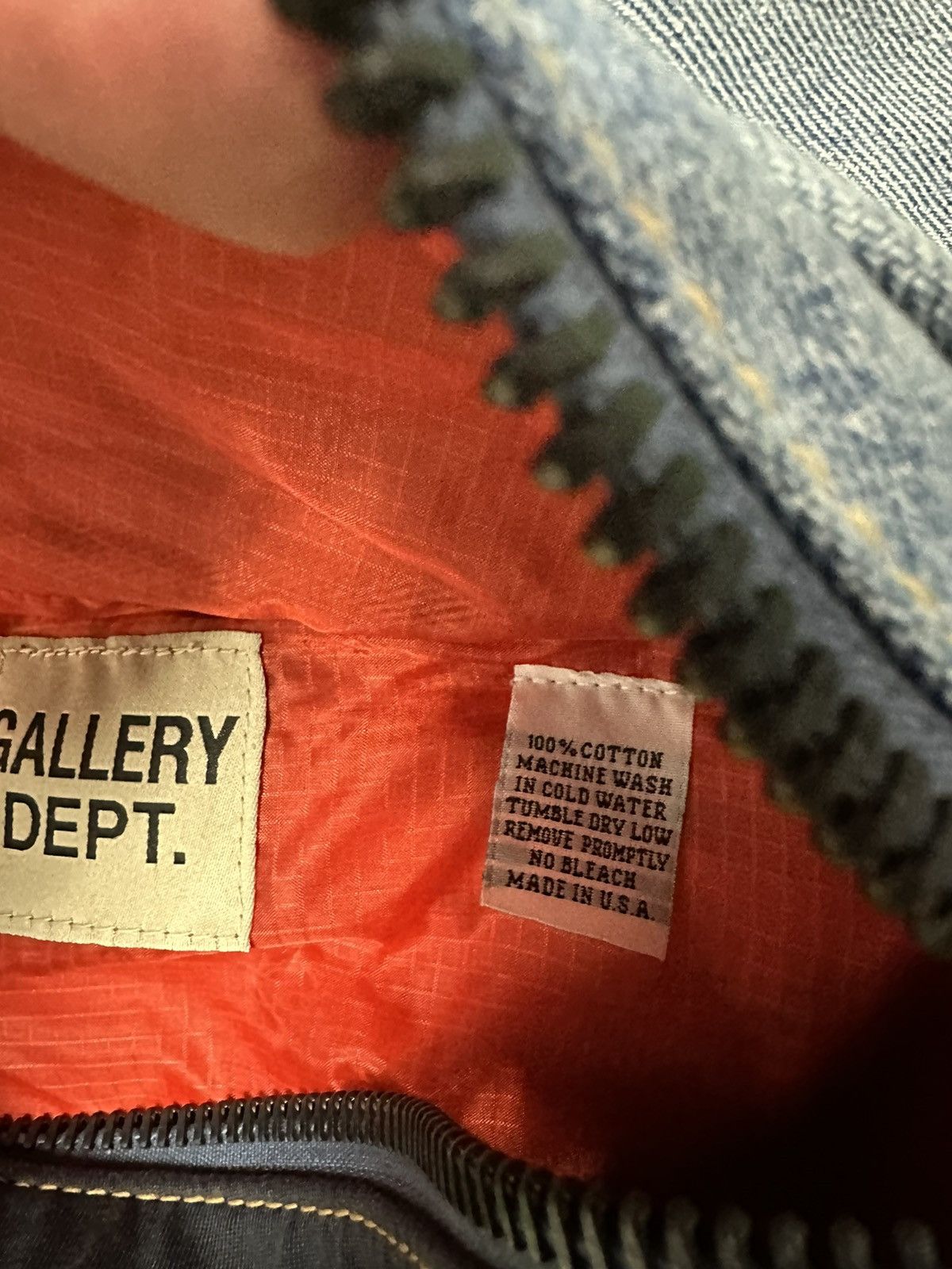 Gallery Dept. × Nike Gallery Dept. X Nike Satchel Side Bag Denim Neon Size ONE SIZE - 6 Thumbnail