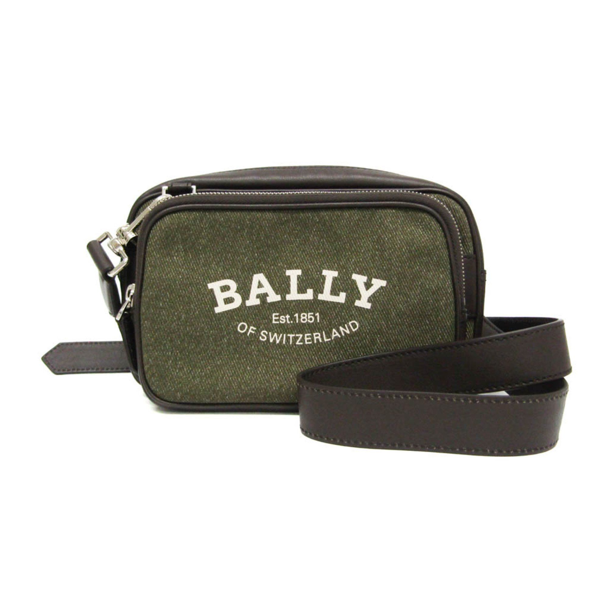 Bally Bally CHADD.NA 6238717 Women,Men Canvas,Leather Shoulder Bag Brown,Khaki Size ONE SIZE - 1 Thumbnail