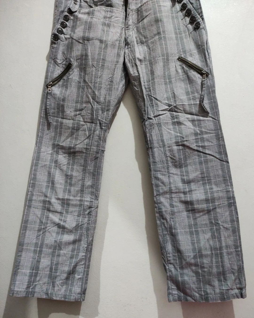 PPFM 2000s PPFM Eastern Rock Plaid Bondage Cyber Punk Pant Size US 32 / EU 48 - 13 Thumbnail