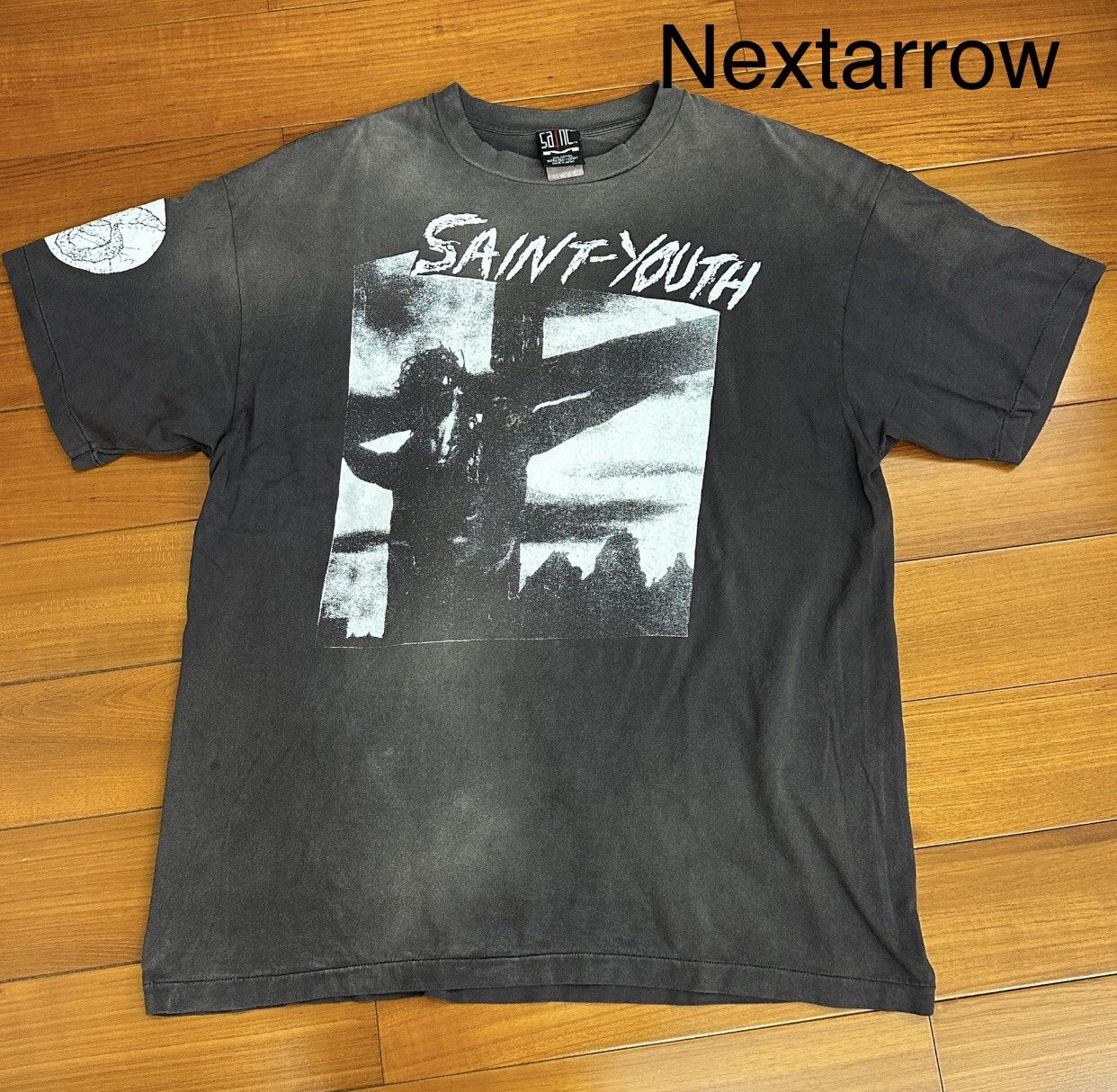 Saint Michael Saint Michael washed the black, praising short sleeve Size US XXL / EU 58 / 5 - 1 Thumbnail