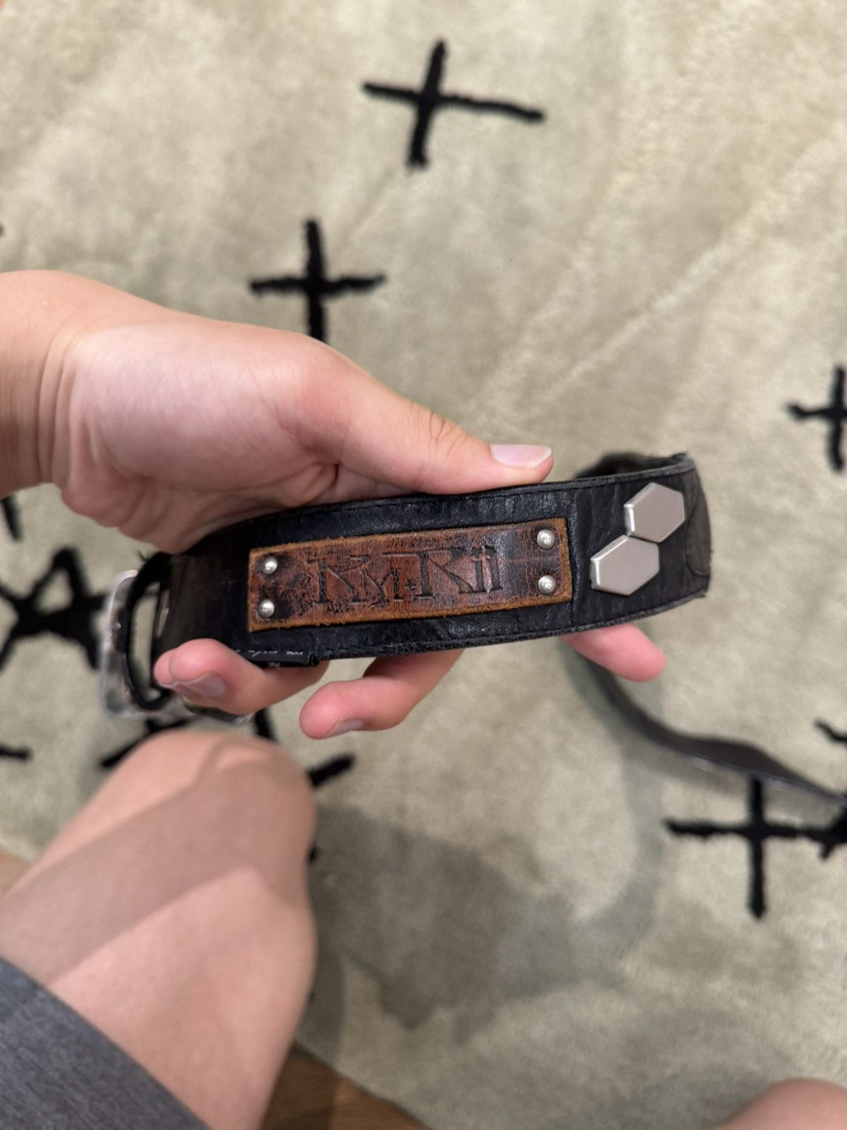KMRii KMRii belt archive snake-pattern metal belt, 101 cm. Size ONE SIZE - 2 Thumbnail
