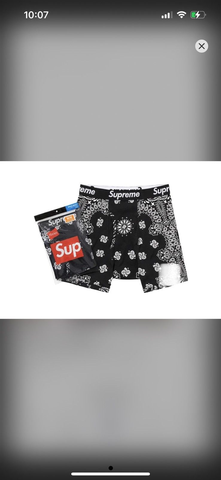 Supreme Bandana print small boxers Size 30 - 1 Preview