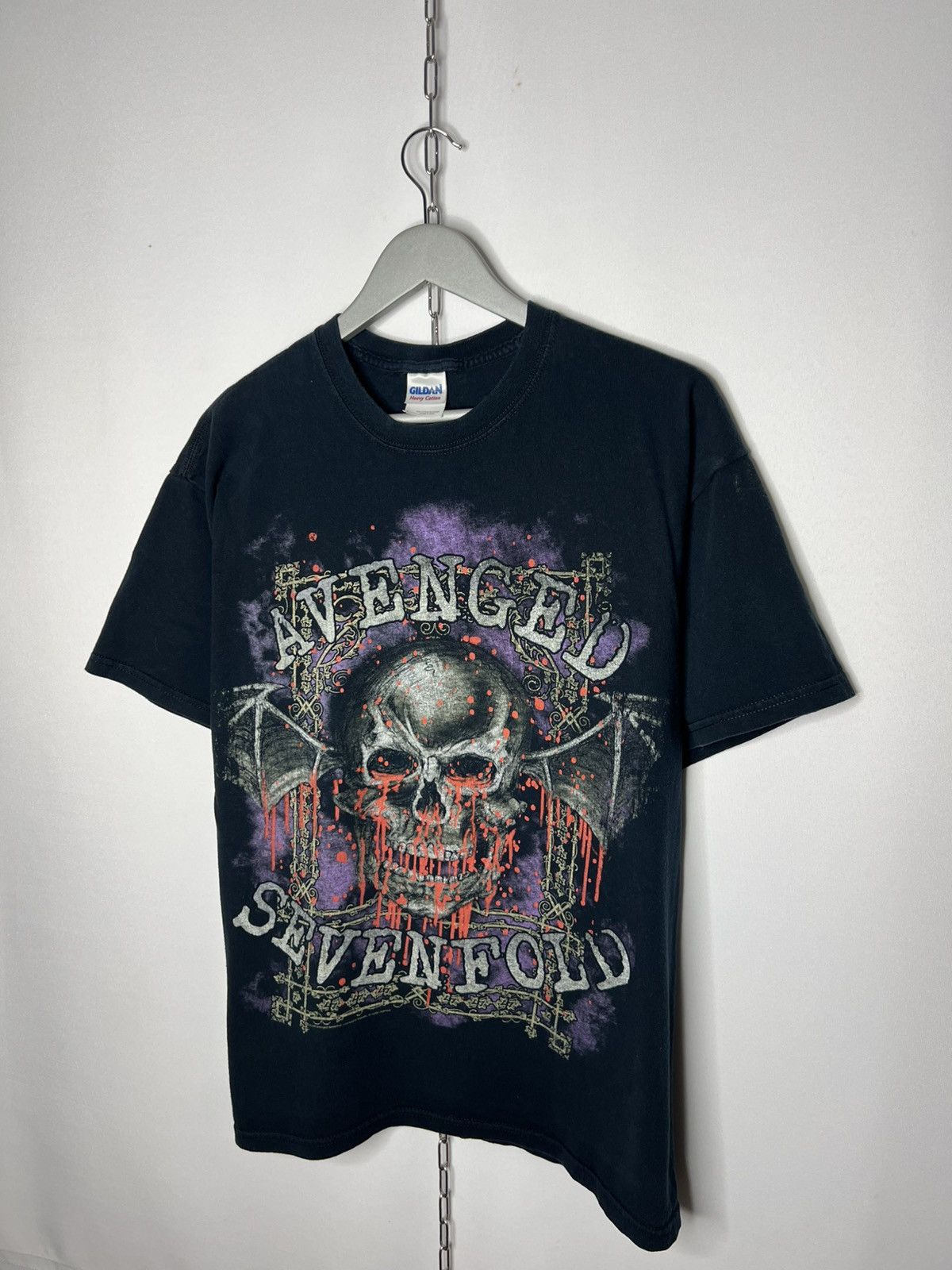 Band Tees Vintage 00s T-Shirt Avenged Sevenfold Overprint VTG Rock Tee Size US L / EU 52-54 / 3 - 2 Thumbnail