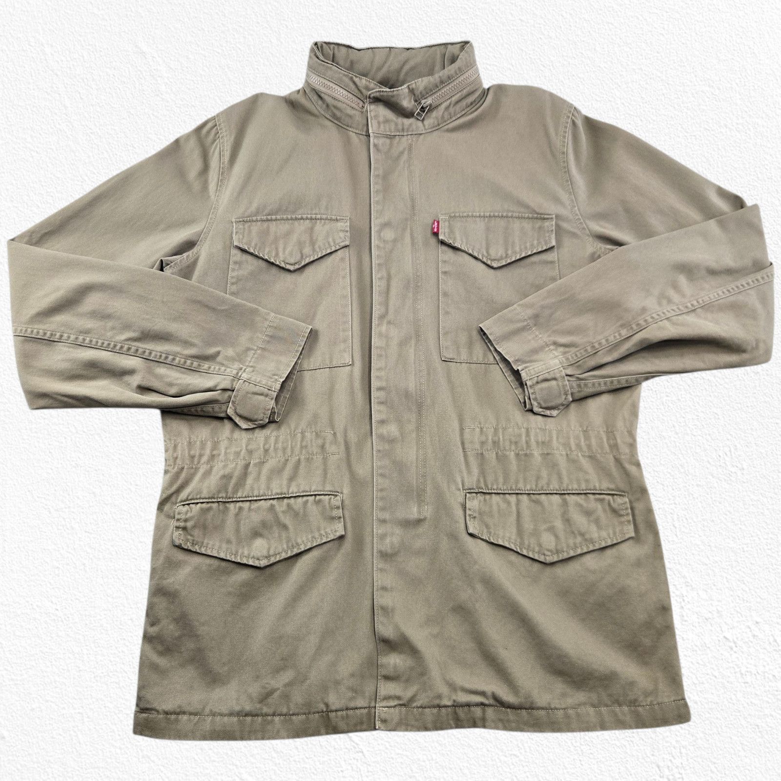 Levi's Levi’s Khaki Cotton Utility Field Jacket Safari Size Medium Size M / US 6-8 / IT 42-44 - 2 Thumbnail