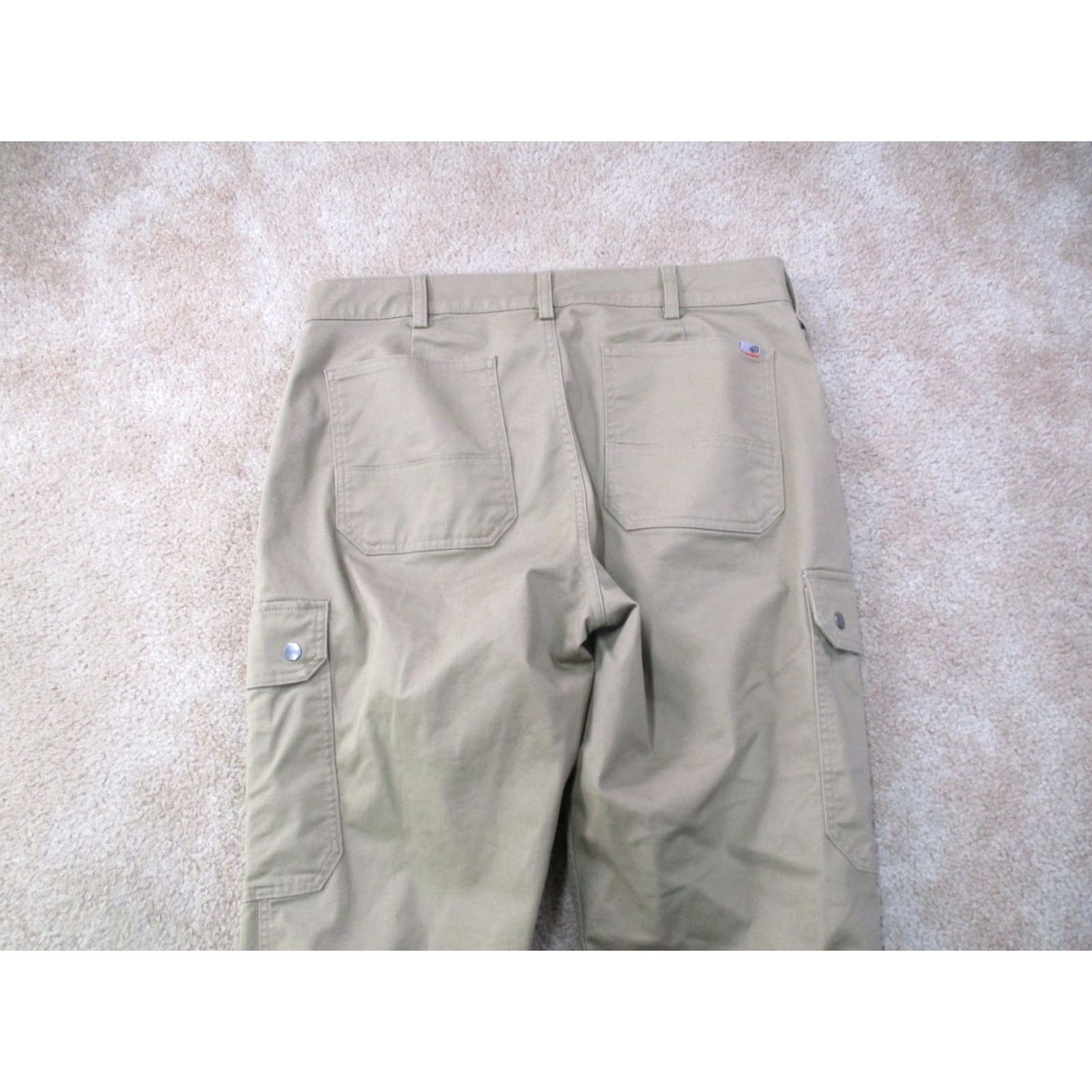 Vintage Duluth Trading 40 Grit Cargo Pants Men's 36x34 Beige Workwear Stretch Cargo Pocket Size US 36 / EU 52 - 6 Thumbnail