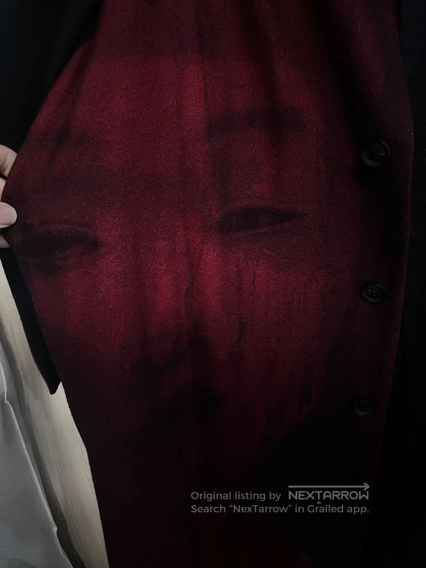 Yohji Yamamoto Yohji Yamamoto Red and Black Coat. Size US S / EU 44-46 / 1 - 5 Thumbnail