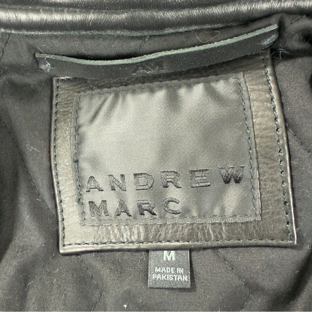 Andrew Marc Andrew Marc Men's Size Medium 100% Black Soft Leather Jacke Size US M / EU 48-50 / 2 - 2 Thumbnail