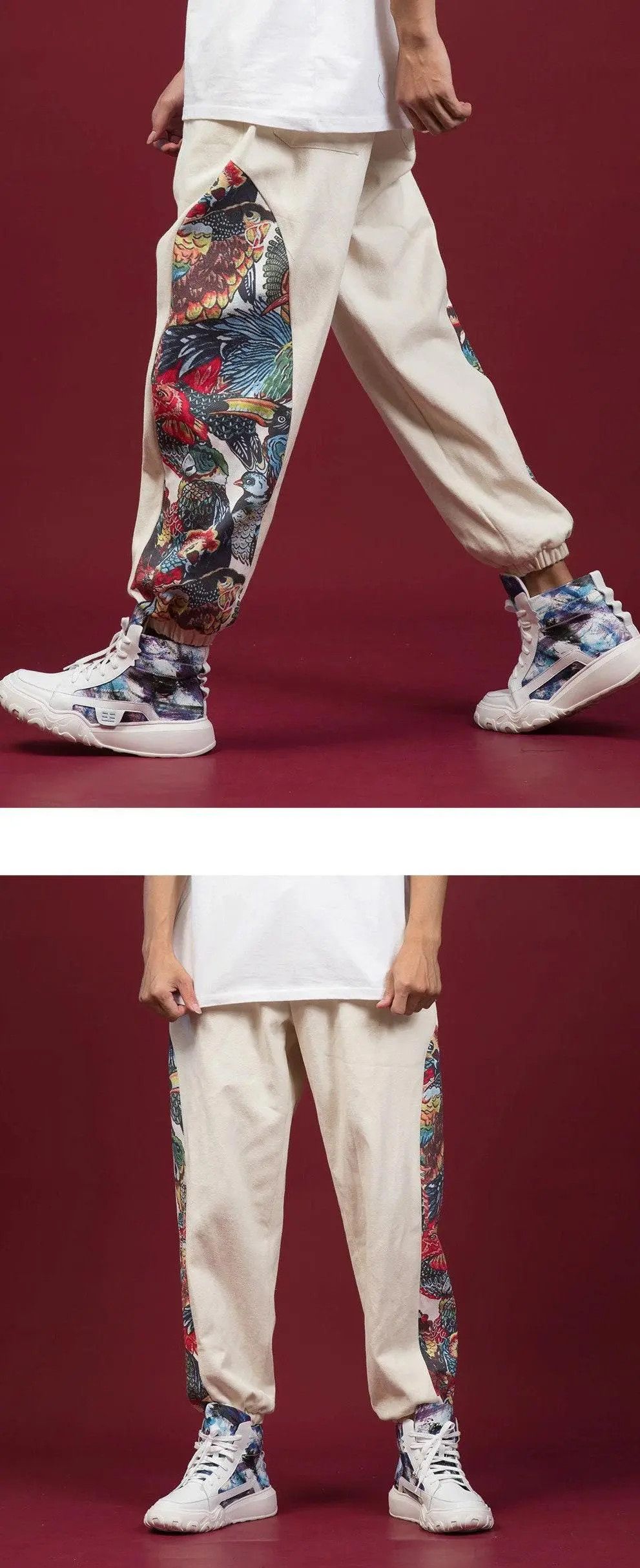 Japanese Brand × Jean Harem Pants, Streetwear Unisex Casual Size US 32 / EU 48 - 2 Thumbnail