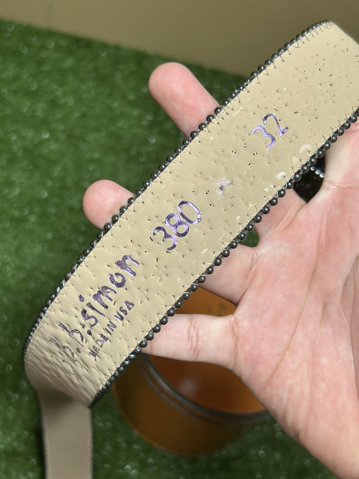 B.B. Simon BB Simón belt blue Size 32 - 6 Thumbnail