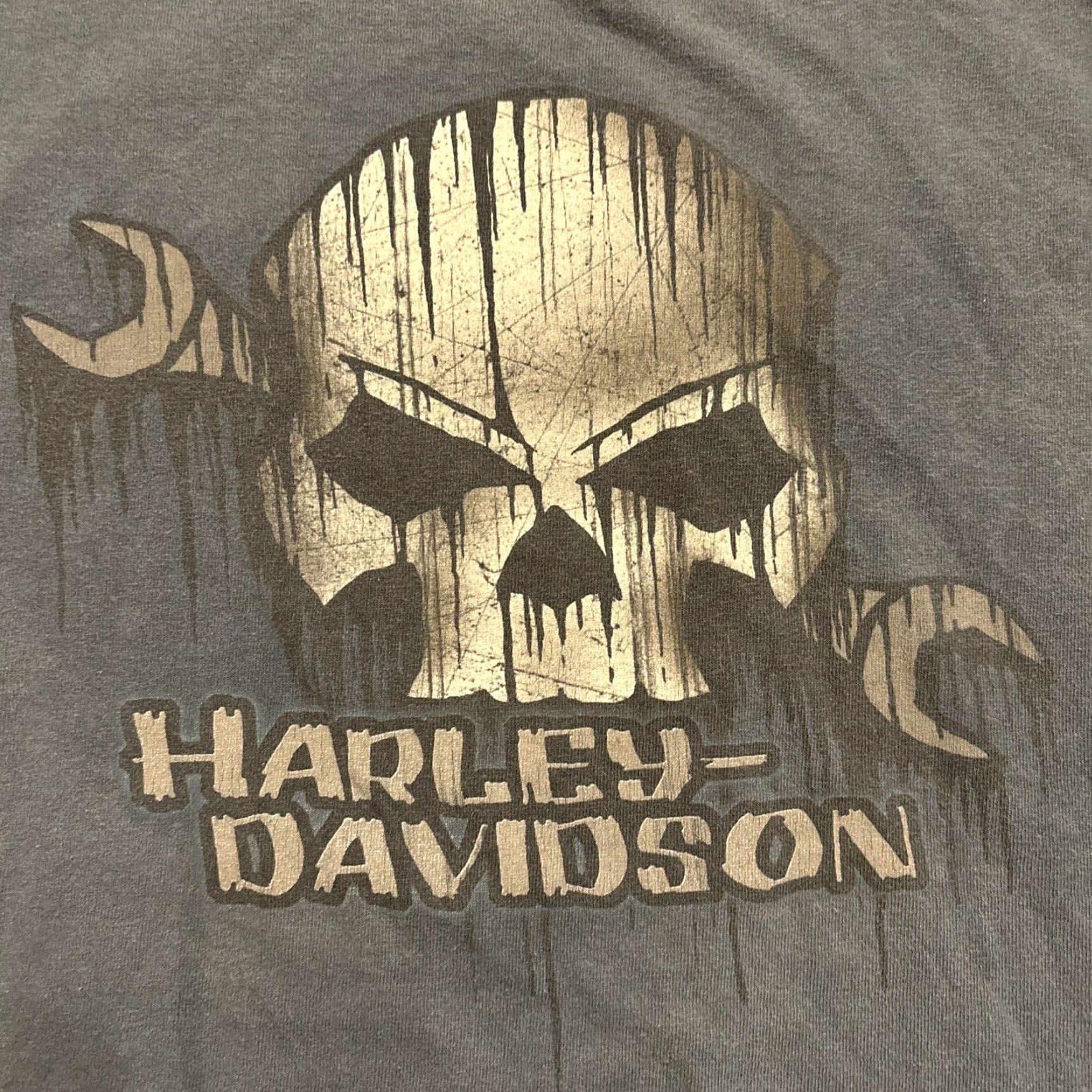 Harley Davidson VINTAGE Harley-Davidson Longhorn Grand Prairie Texas Sleeveless Shirt Adult M Blue 100% Cotton USA Biker/Motorcycle 90s–00s Mens Size US M / EU 48-50 / 2 - 3 Thumbnail