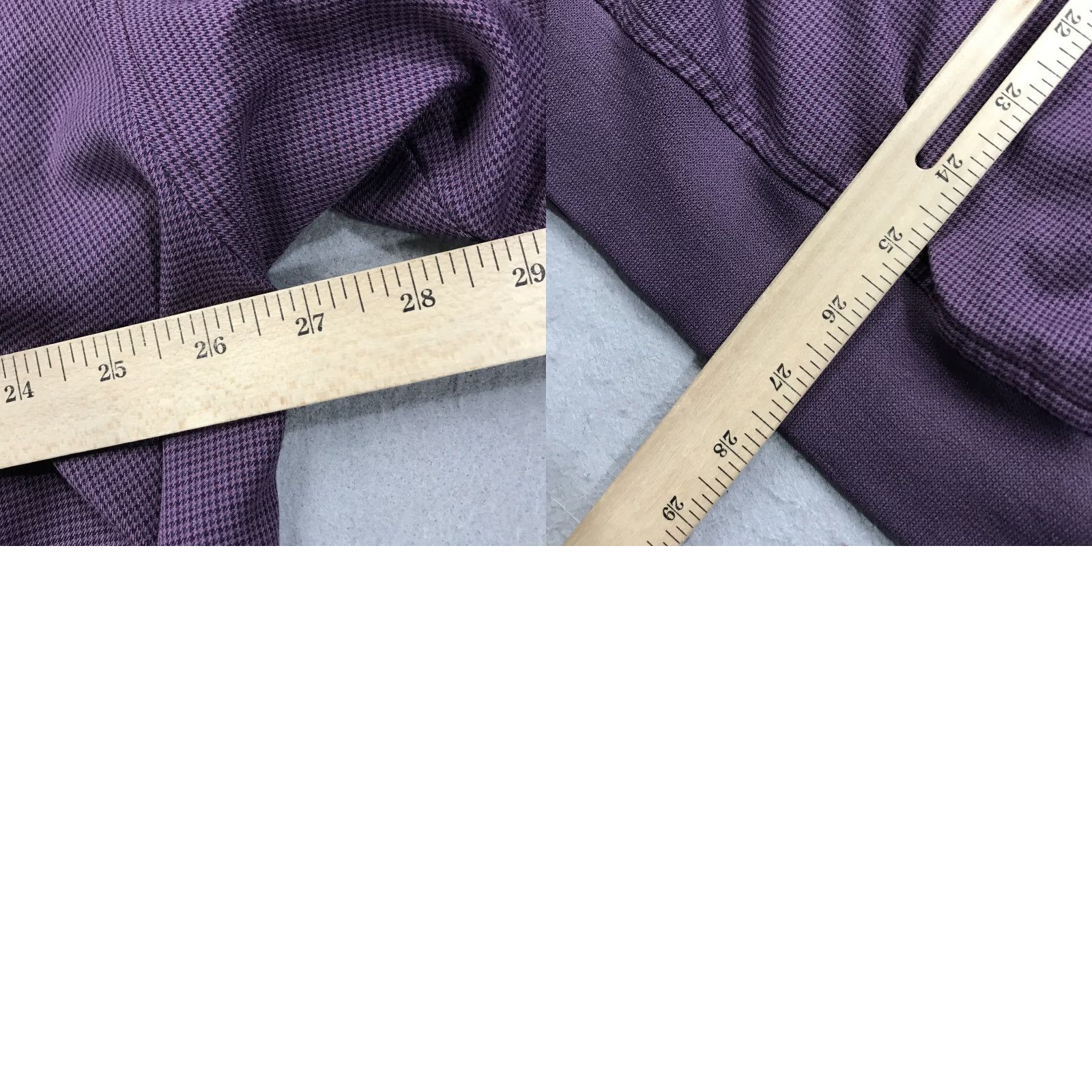 Vintage Cape Kidnappers Golf Jacket Mens Large Purple Check Zero Restriction Windbreaker Size US L / EU 52-54 / 3 - 8 Thumbnail