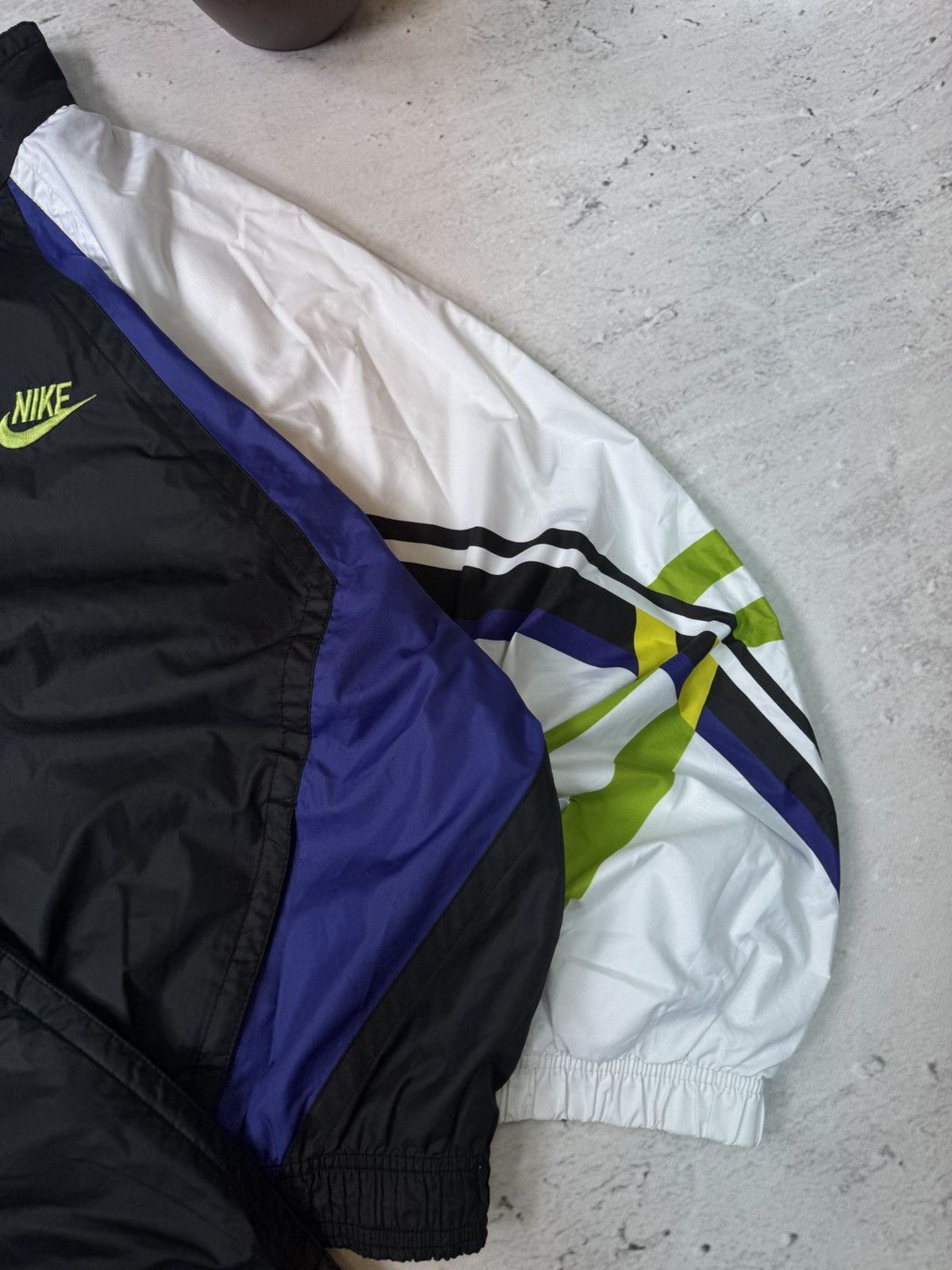 Nike × Vintage NIKE VINTAGE NYLON BASIC LOGO OVERSIZE BAGGY TRACK SUIT FIT Size US XL / EU 56 / 4 - 5 Thumbnail