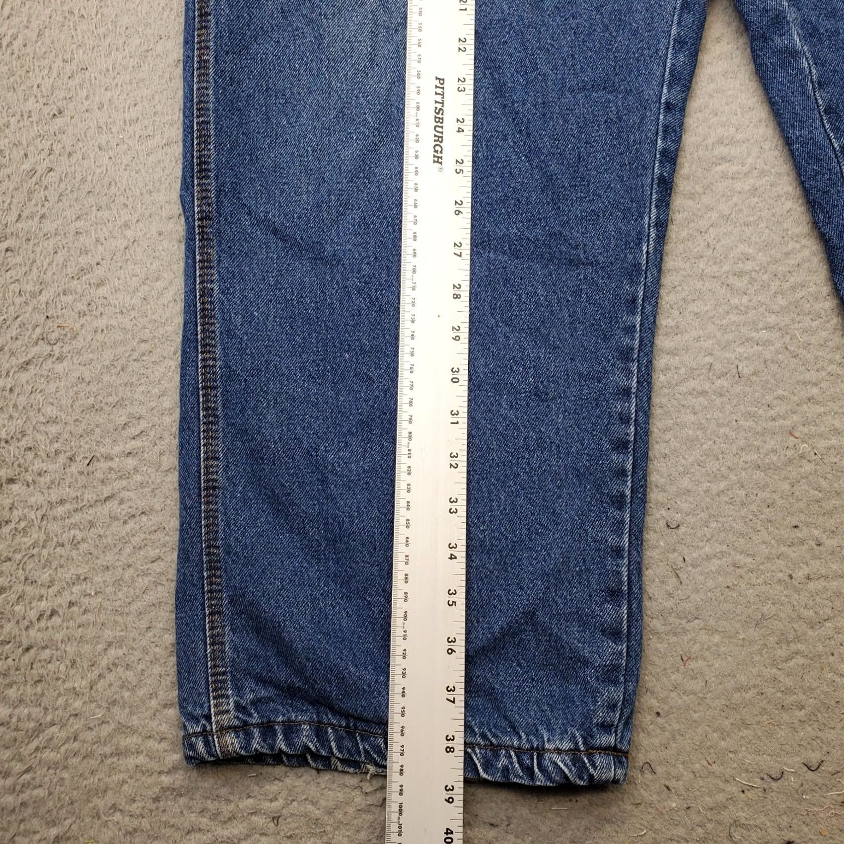 Denime American Authentic Carpenter Jeans Mens 42X30 Blue Denim Flannel Lined Relaxed Jea ns Size US 42 / EU 58 - 3 Thumbnail