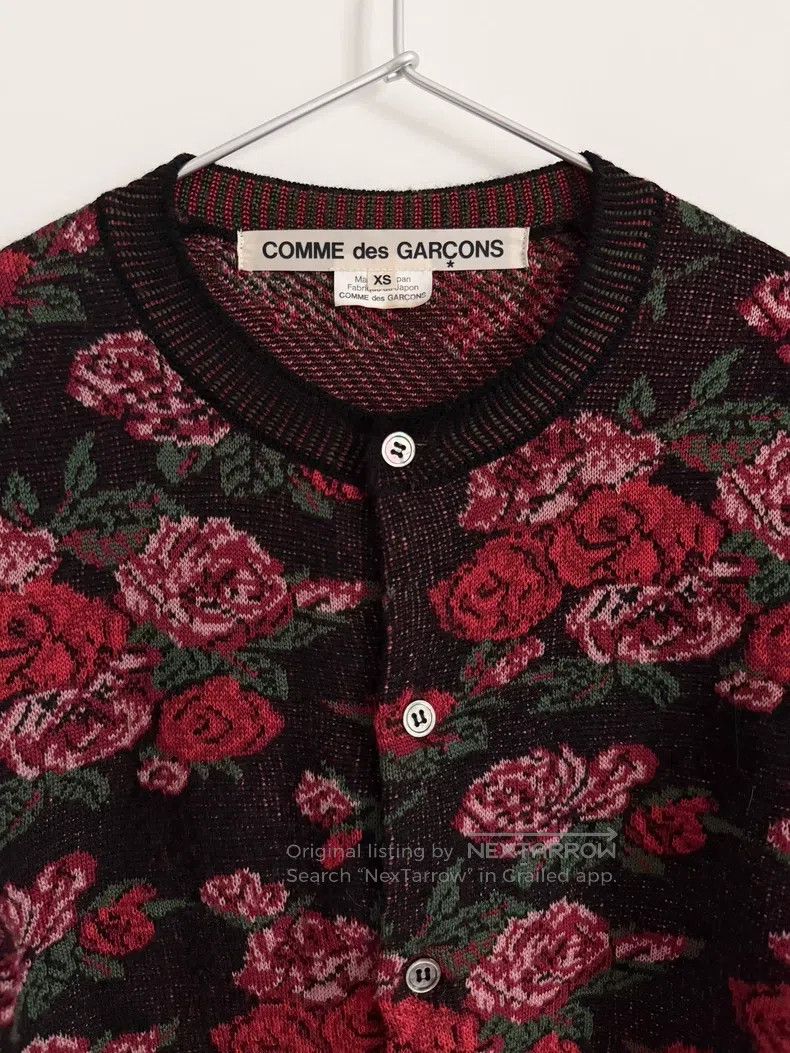 Comme des Garcons Comme Des Garcons Rose knitted cardigan Size XS / US 0-2 / IT 36-38 - 8 Thumbnail