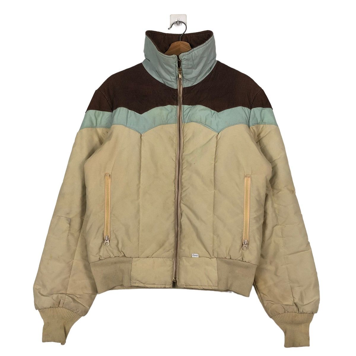 Levi's 🔥VINTAGE BIKER LEVI’S USA PUFFER DOWN JACKET MULTI COLOUR Size US M / EU 48-50 / 2 - 1 Thumbnail