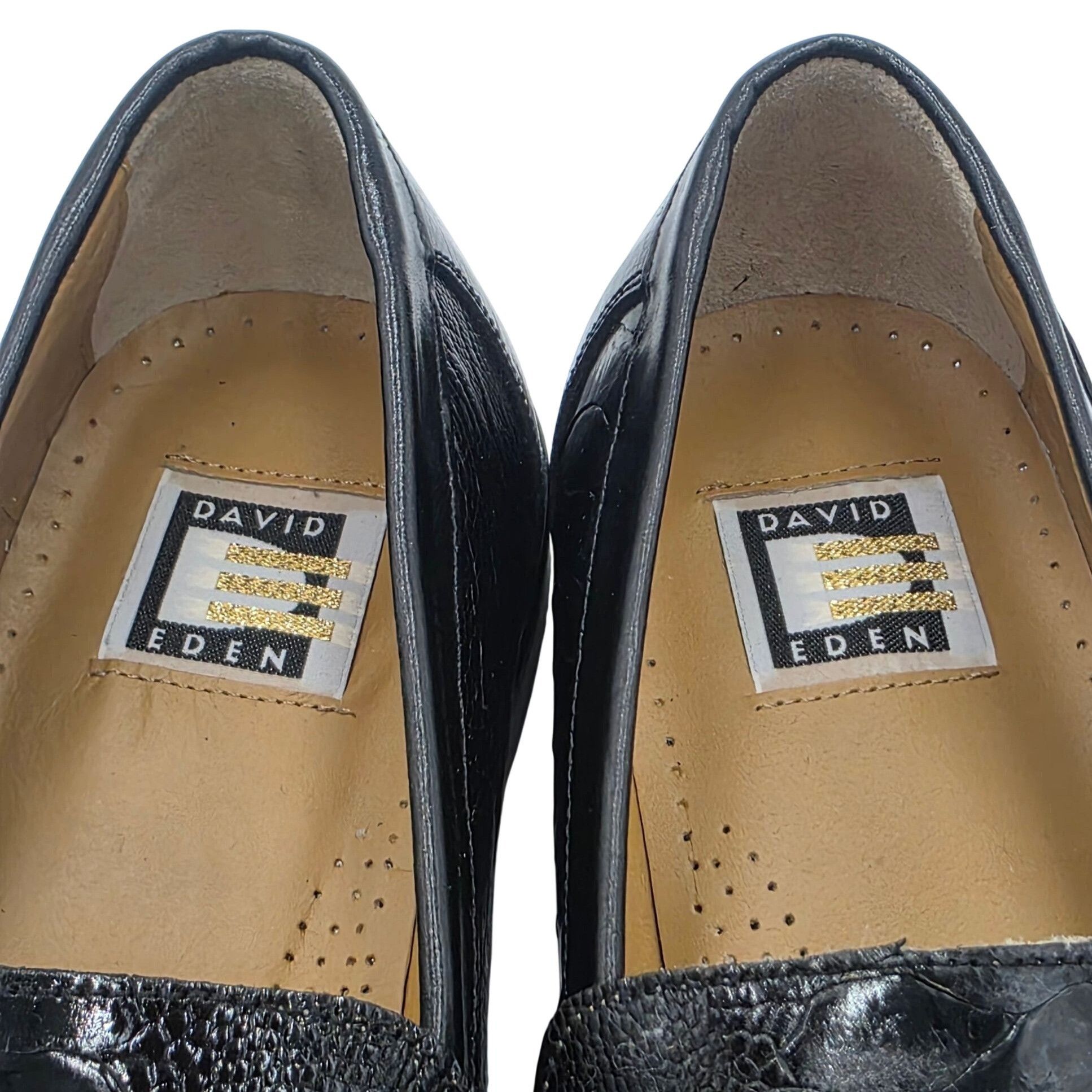 New David Eden Mens 11.5 Genuine Exotic Ostrich Leg Penny display picture 1